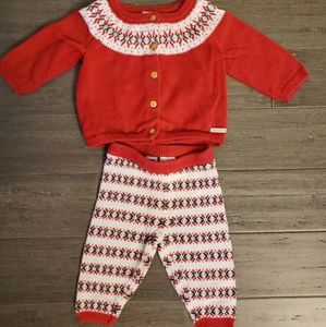 Janie & Jack Cardigan & pant sweater set